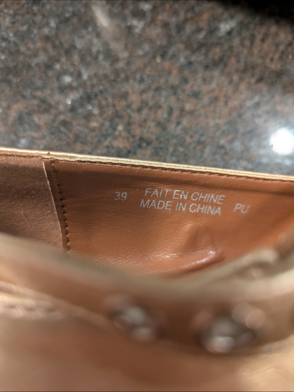 Matt & Nat Metallic Rose Gold Mary Jane Flats EU 39 Women's Vegan Ballet Shoes - Picture 8 of 8